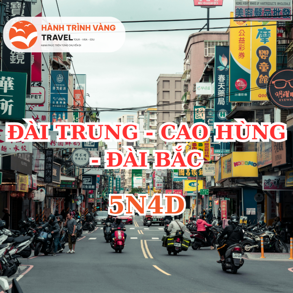 ĐÀI TRUNG – CAO HÙNG – ĐÀI BẮC | 5N4D